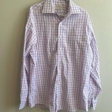 Tommy Bahama Mens Plaid Dress Shirt. Size 16 34-35