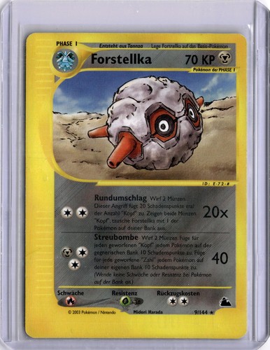 2003 POKEMON SKYRIDGE FORRETRESS 9/144 R GERMAN LP + FREE GIFT