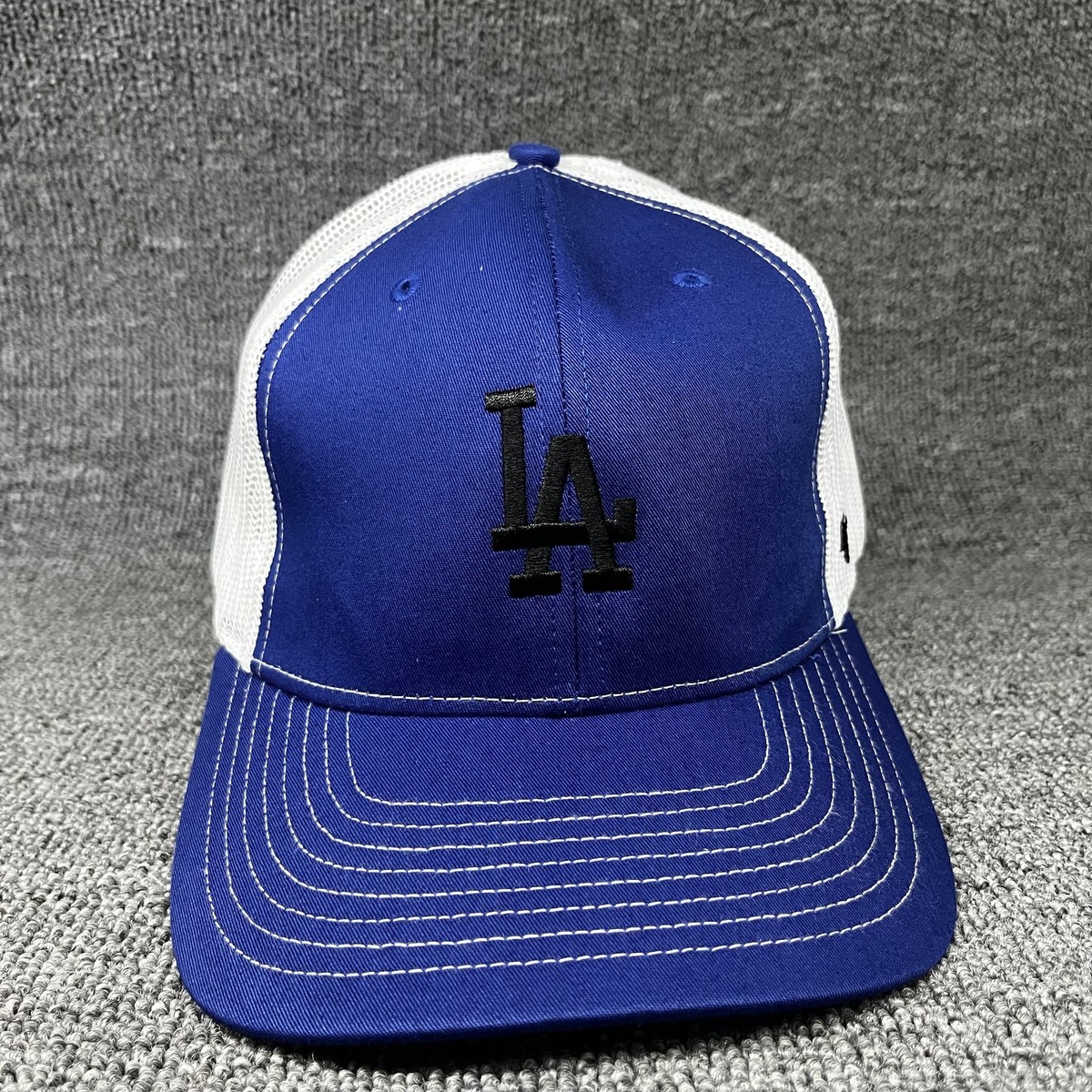 47 Brand LA Dodgers Branson MVP Trucker Hat Blue White Mesh Snapback Cap New