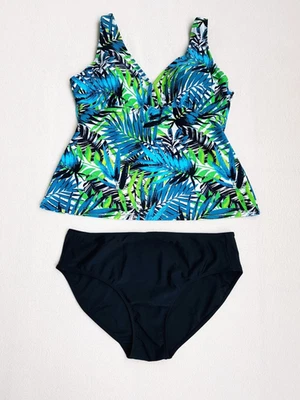 Giada Tankini-Set Gr. 48 Top Badehose Slip Badeanzug Schwimmanzug Bikini - Bild 1 von 4