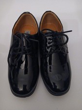 TIP TOP Patent Leather Shoes Boys Sz.12 Black Formal Dress Shoes Youth Lace Up
