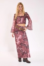 Nastygal Rust Maxi Skirt Womens Daywear Skirts