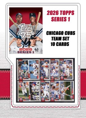2026 Topps Series 1 Baseball Card Team Set Chicago Cubs Pete Crow-Armstrong