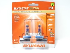 New Sylvania H11 Silverstar Ultra Night Vision Halogen Headlight Bulbs 2-pack