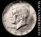 1964-D Silver Kennedy Half Dollar - Choice Gem Brilliant Unc+++ Lustrous  #L7303 — photo 1