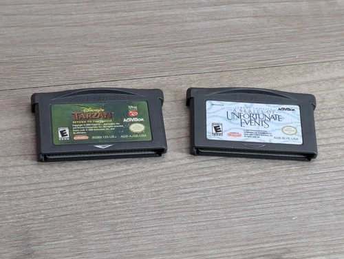 Tarzan Return to the Jungle & Lemony Snicket's Nintendo Game Boy Advance GBA