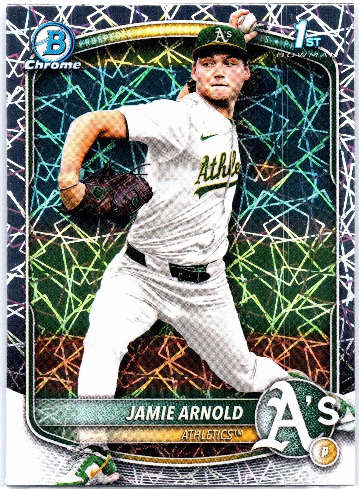 2025 Bowman Draft #BDC-30 Jamie Arnold Chrome Laser Refractor