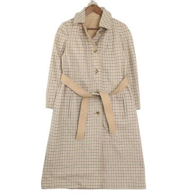 Aquascutum Reversible Trench Coat Club Check Asian fit L US size M