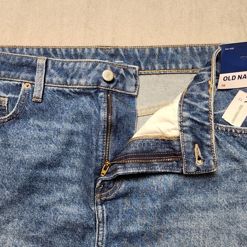 Old Navy Womens Blue Denim Medium Wash Mid-Rise Pockets Mini Skirt Size 16 - Picture 6 of 13