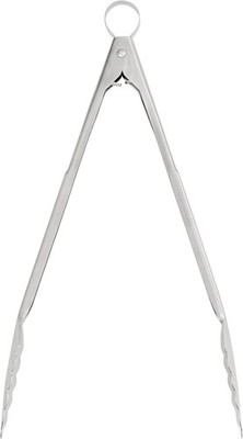 Cuisipro Edelstahl Küchenzange | 30 cm | rutschsichere, gezackte Enden | Zange 