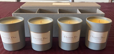 Christian Dior アロマキャンドル 4個セット CHRISTIAN DIOR Aroma Candle Maison 4 Piece Set Ceramic Container