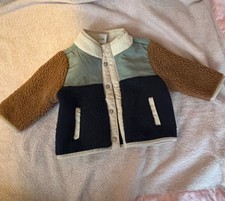 Old Navy Baby Colorblock Snap-Front Collared Jacket Relaxed Fit Short