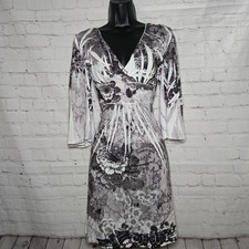 Y2k V Neck Empire Waist Butterfly Split Slevve Metalic Silver Black Fairy Dress