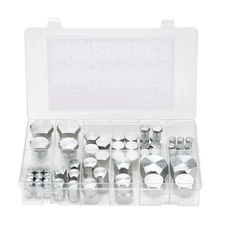 72 PCS Hydraulic Fittings 37° JIC Hydraulic Hose Cap and Plug Assortment Kit