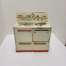 Vintage WOLVERINE Childs Play Kitchen Stove Oven Tin Litho Toy