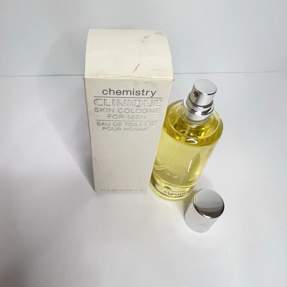 CHEMISTRY by Clinique 3,4 oz (100 ml) Eau de Toilette Spray Hombres Nuevo En Caja Raro Foto 4 de 4