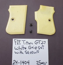 FIE Titan 25 ACP Tanfoglio GT27 Pistol White Grips Black Screws 24-1404