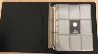 Loseblatt Münzalbum mit 5 Seiten für Kleingeldschecker kartonierte Münzen