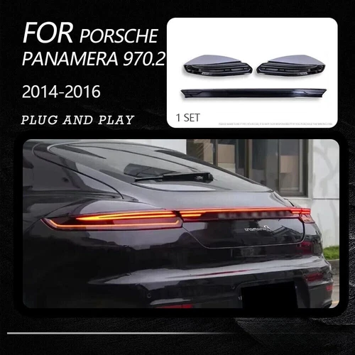 Paar Für Porsche Panamera 2010-17 LED Rückleuchten Upgrade 971-Modell Bremslicht - Picture 1 of 14