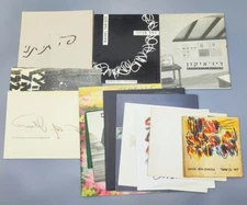 Israeli Art : Collection of 7 Vintage Booklets on Exhibits, Artists, Mediums