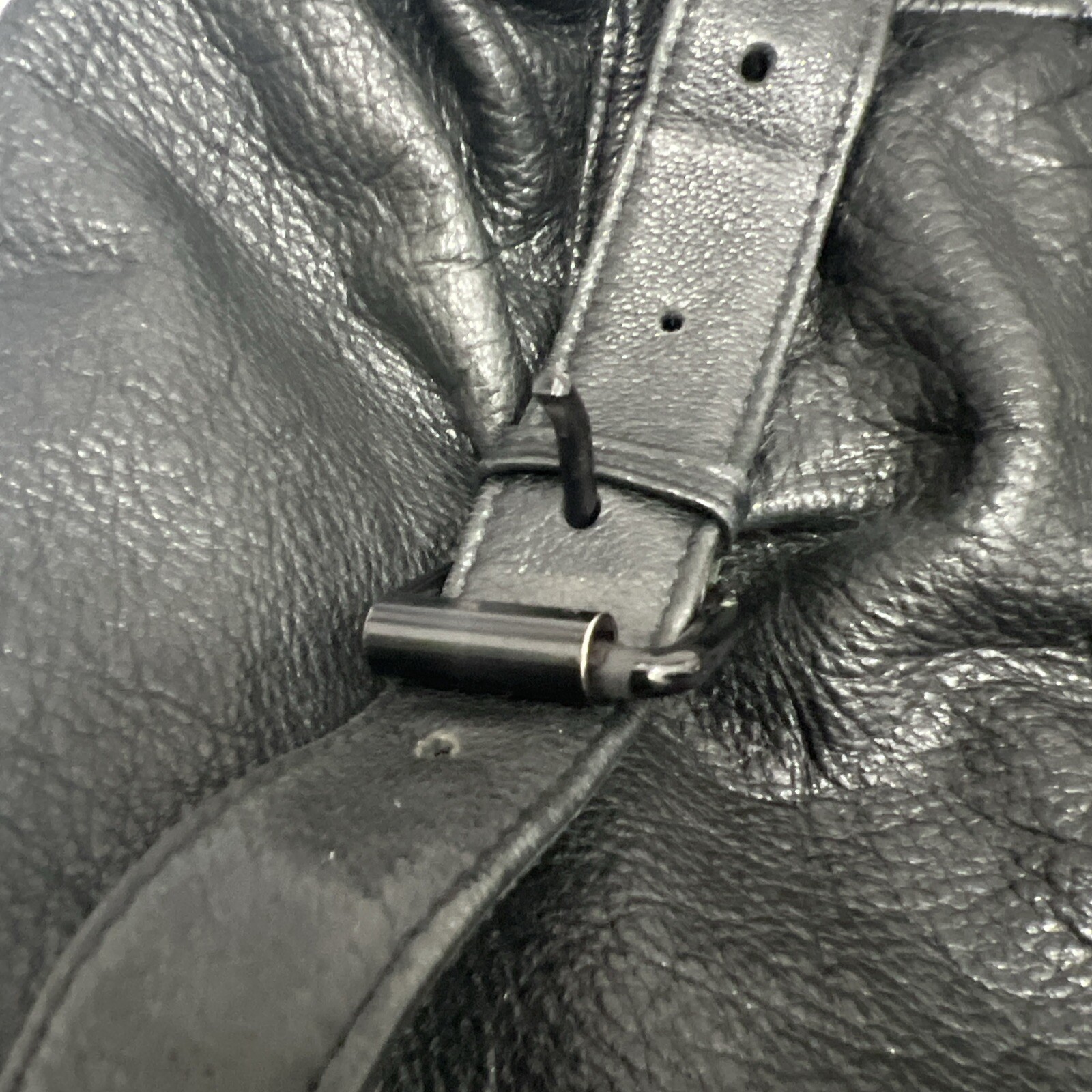 LAGGO TASSEL DRAWSTRING BAG BACKPACK BLACK PEBBLE… - image 17