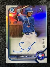 SEBASTIAN ESPINO 2022 Bowman Chrome Refractor Auto 28/499