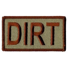 Pestaña identificadora de servicio DIRT / Parche de la Fuerza Aérea OCP de la USAF