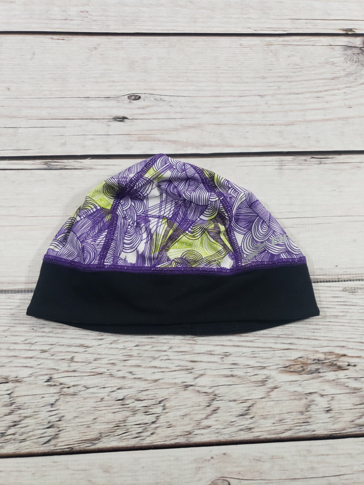 Cappello BROOKS donna Infiniti running berretto viola nero buco pony taglia unica P9