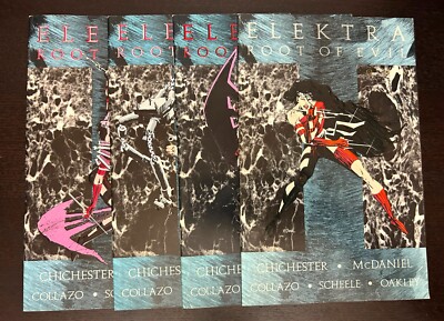 ELEKTRA Root of Evil #1-4 (Marvel Comics 1995) -- #1 2 3 4 -- FULL Set