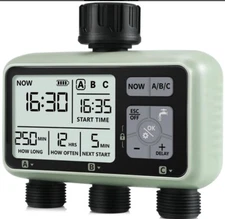 HCT-378  3-Outlet Water Timer Independent Control Program Digital Garden