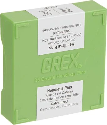 MICRO PINS - 21GA & 23GA GREX P6/12L 23 Gauge 1/2-Inch Length Headless Pins (10,000 per box)