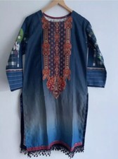 Ladies Pakistani/ Indian Kurti kurta tunic dress Ajrak Style Khaddar For Winter