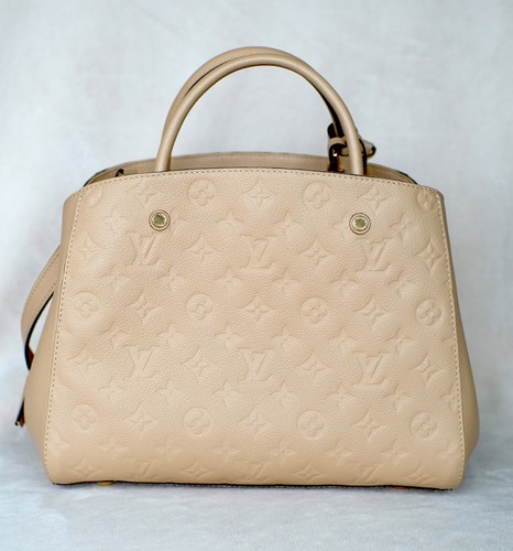 LOUIS VUITTON MONTAIGNE MM DUNE (BEIGE) MONOGRAM EMPREINTE BAG M41152 | eBay