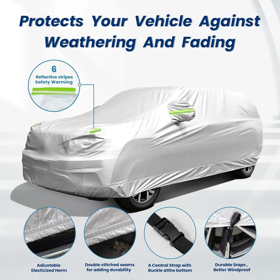 For Honda Element Car Cover Outdoor Snow Frost Dust Sun All Weather Protection - Image 3 of 4