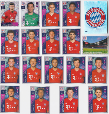 BAYERN MUNCHEN COMPLETE SET - Topps UEFA Champions League 2019