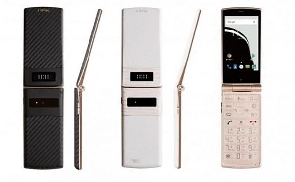 FREETEL MODE1 RETRO ANDROID FLIP PHONE UNLOCKED NEW JAPAN CARBON BLACK MUSASHI - Image 2 of 4