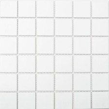 Piastrelle Mosaico Uni Bianco Opaco Mattonelle Ceramica Parete Corpo Doccia