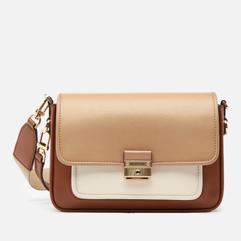 Michael Kors Women's Bradshaw Medium Messenger Bag Camel Multi - Main Image