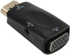 HDMI to VGA Adapter 1080p HDMI Male Female adapter with 3.5mm Audio Jack