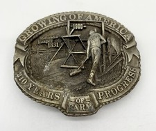 1985 Growing Of America 210 Years Of Farm Progress Belt Buckle Limited Edition