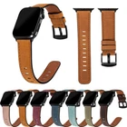 For Apple Watch Leather Strap Series 9 8 7 6 5 4 SE 3 40/44/41/45mm iWatch Band