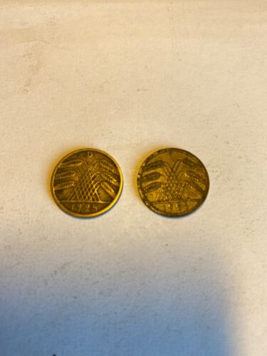 5 Reichspfennig 1925 D und E - Bild 1 von 2