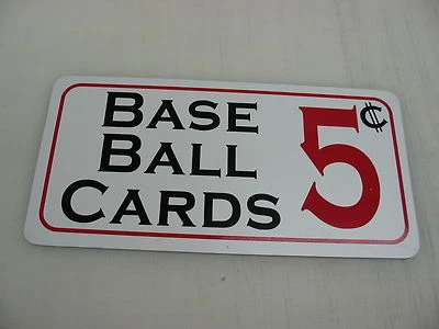 SSI Baseball Cards 5 cents Metal Sign Tin Cool Retro Vintage Style