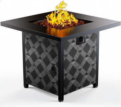 28Inch Propane Fire Pit Table, 50,000 BTU Outdoor Gas Fire Pit Table Csa-Certifi