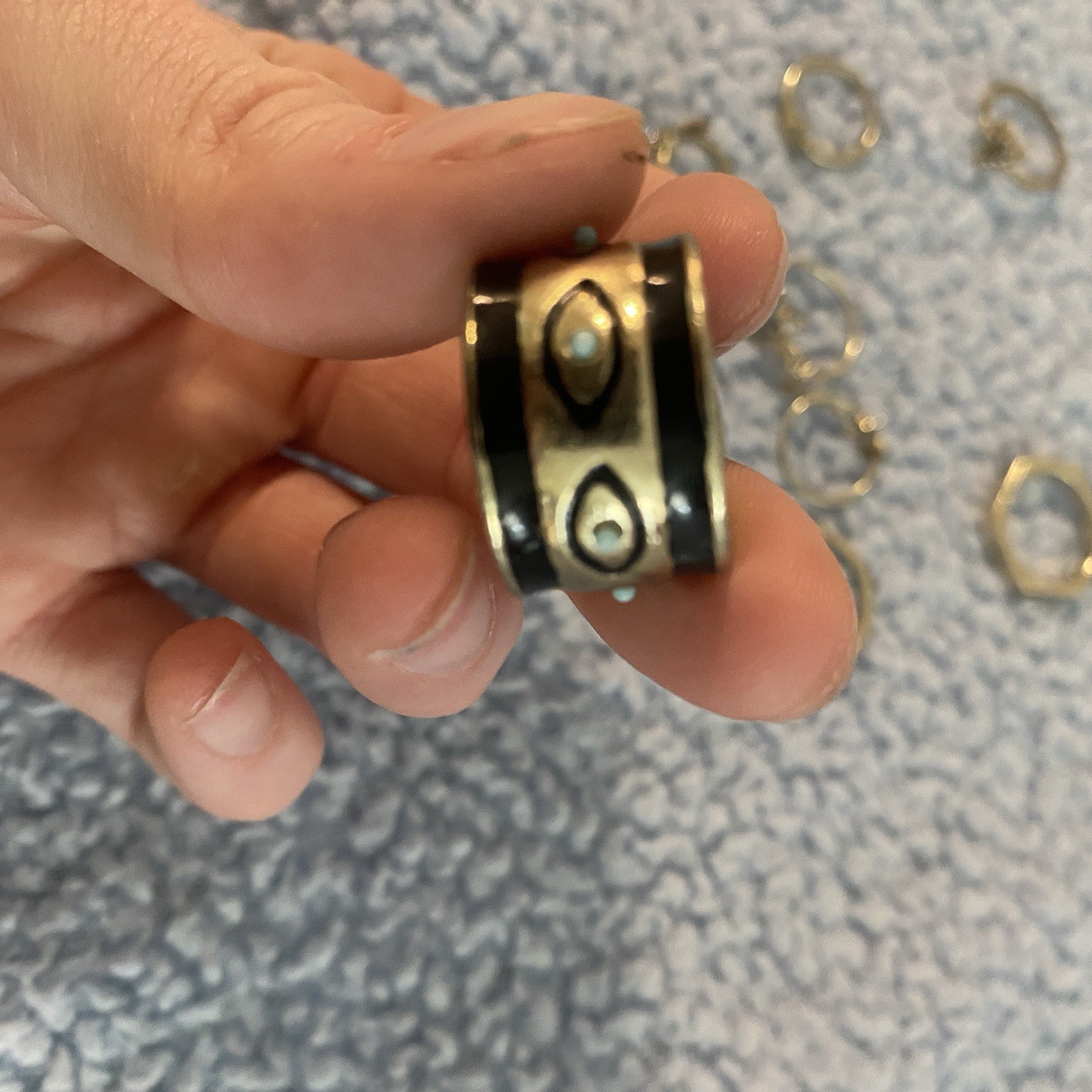 stackable gold ring set - image 2