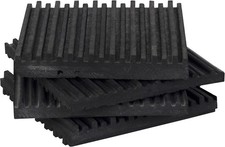 4 Pack of Anti Vibration Pads 4" x 4" x 3/8" All Rubber Vibration isolation pads