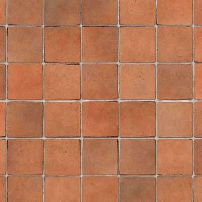 Dolls House Terracotta Effect Small Tiles Card Sheet Flooring 1:12 Scale - Image 1 of 4