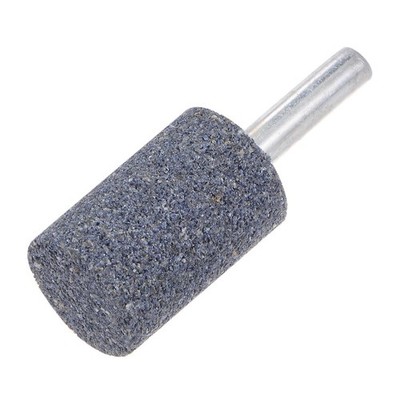 10pcs Stone Mounted Abrasive 1/4'' Shaft 0.8'' Cylindrical Slide for Rotary Tool