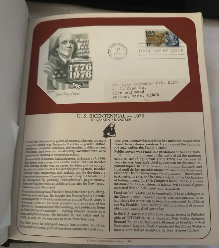 postal commemorative society us first day covers 2books + 25extra Pages Of Stamp - Image 4 of 4