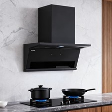 90cm Integrated Canopy Cooker Hood Kitchen Extractor Fan Cooking Touch Control